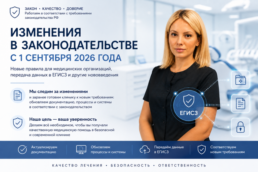Изменения в законодательстве для медицинских организаций с 1 сентября 2026 года